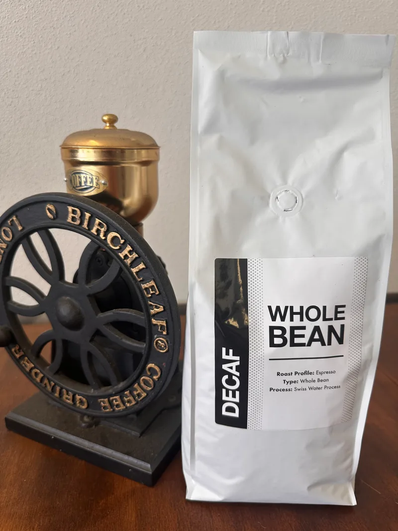 Decaf coffee beans